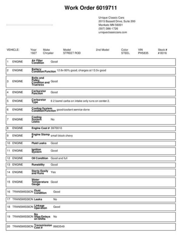 1927 Chrysler Street Rod