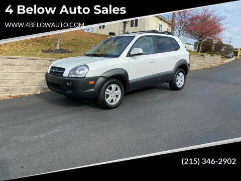 2006 Hyundai Tucson for sale at 4 Below Auto Sales in Willow Grove PA
