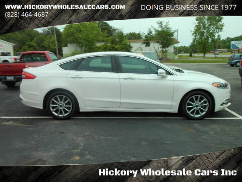 2017 Ford Fusion for sale at Hickory Wholesale Cars Inc in Newton NC