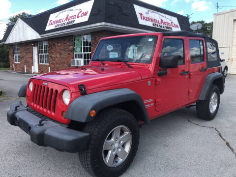 2012 Jeep Wrangler Unlimited for sale at HarrogateAuto.com - tazewell auto.com in Tazewell TN