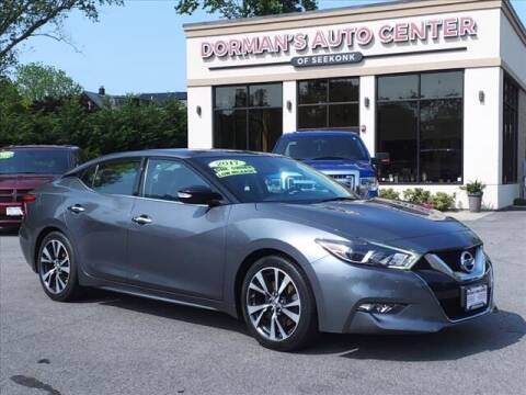 2017 Nissan Maxima for sale at DORMANS AUTO CENTER OF SEEKONK in Seekonk MA