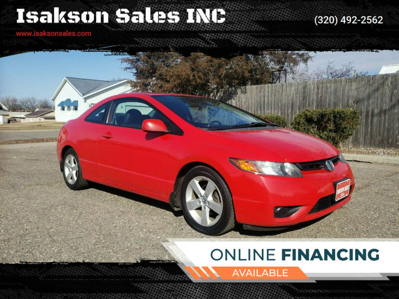 2008 Honda Civic for sale at Isakson Sales INC in Waite Park MN