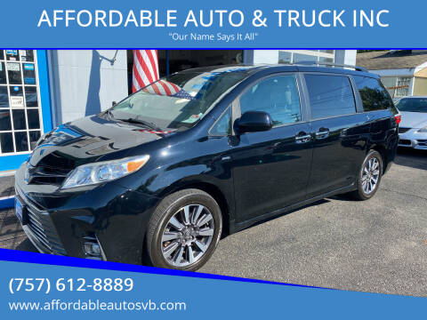 2019 Toyota Sienna for sale at AFFORDABLE AUTO & TRUCK INC in Virginia Beach VA