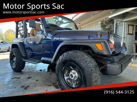 1997 Jeep Wrangler for sale at Motor Sports Sac in Sacramento CA