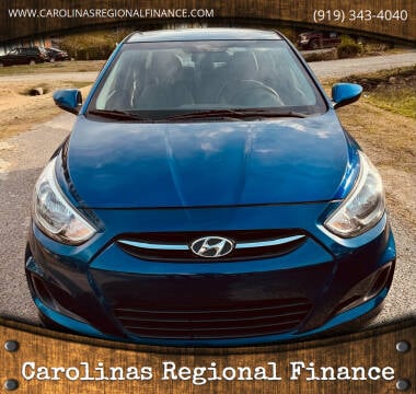 2015 Hyundai Accent for sale at Carolinas Regional Finance in Henderson NC