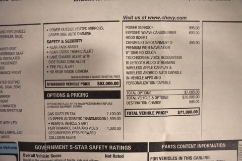 2021 Chevrolet Camaro ZL1