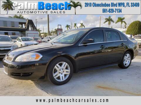 2012 Chevrolet Impala for sale at Palm Beach Automotive Sales in West Palm Beach FL