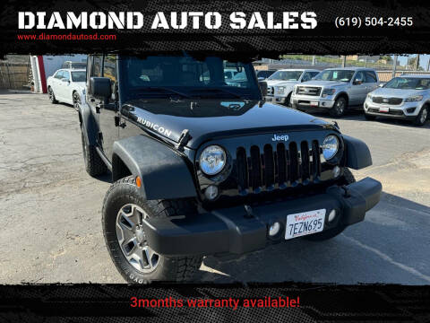 2014 Jeep Wrangler Unlimited for sale at DIAMOND AUTO SALES in El Cajon CA