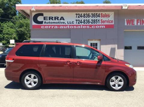 2014 Toyota Sienna for sale at Cerra Automotive LLC in Greensburg PA