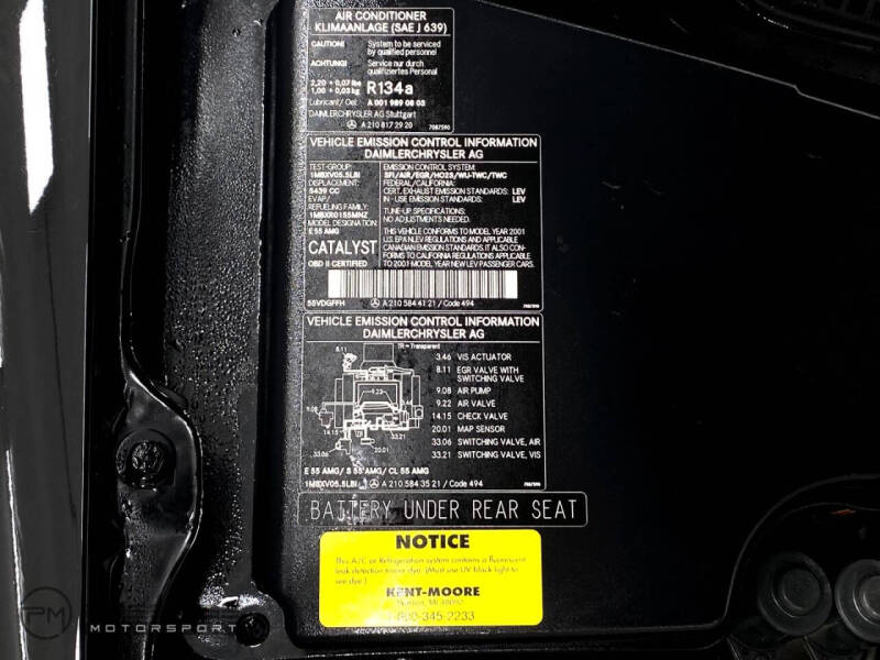 2001 Mercedes-Benz E-Class E 55 AMG