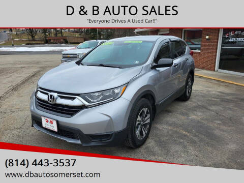 2019 Honda CR-V for sale at D & B AUTO SALES in Somerset PA