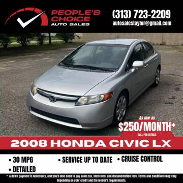 2008 Honda Civic for sale at People's Choice Auto Sales in Taylor MI