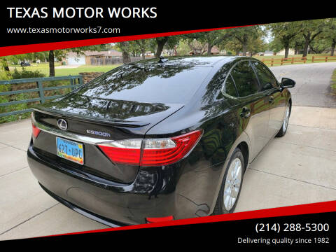 2013 Lexus ES 300h for sale at TEXAS MOTOR WORKS in Arlington TX