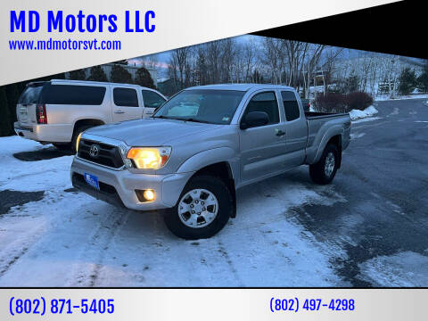 2013 Toyota Tacoma for sale at MD Motors LLC in Williston VT