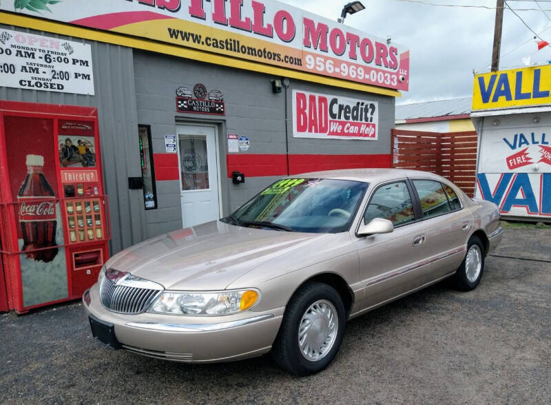 1998 Lincoln Continental for sale at CASTILLO MOTORS in Weslaco TX