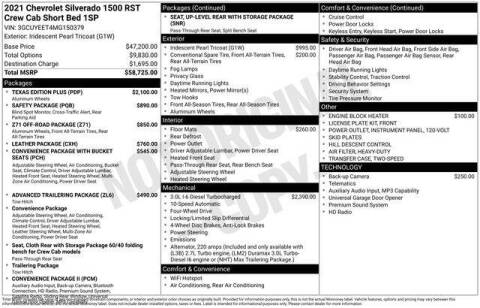 2021 Chevrolet Silverado 1500