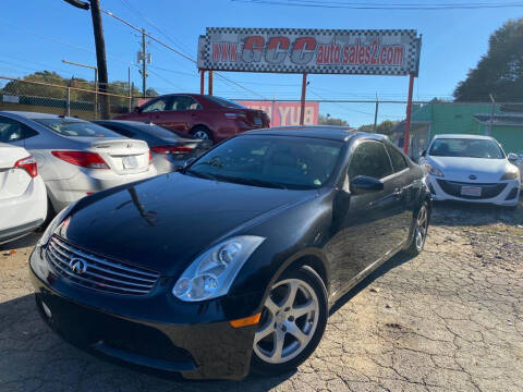 2006 Infiniti G35 for sale at GCC AUTO SALES 2 in Gainesville GA