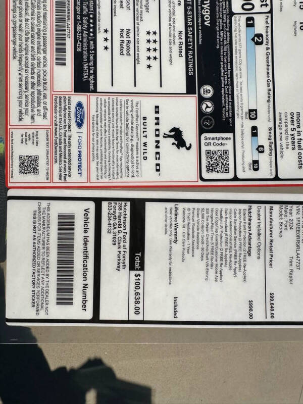 2024 Ford Bronco Raptor