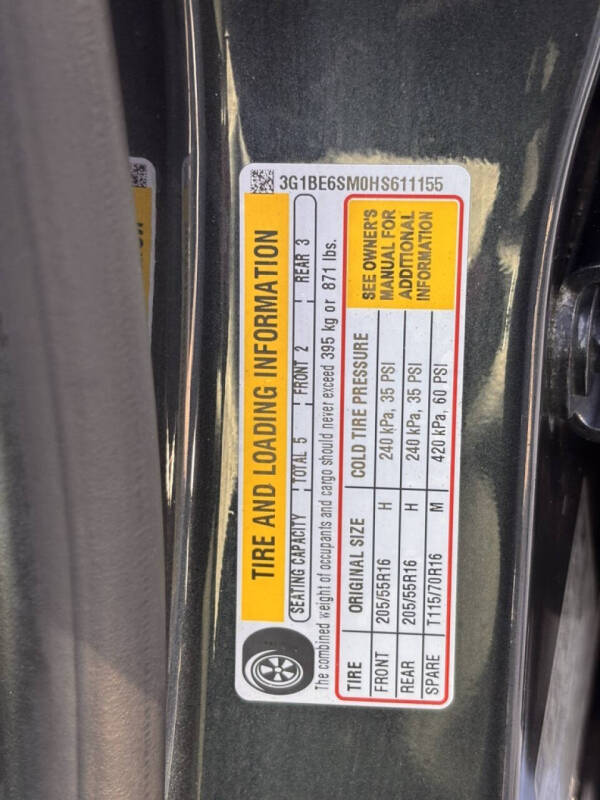 2017 Chevrolet Cruze LT Auto