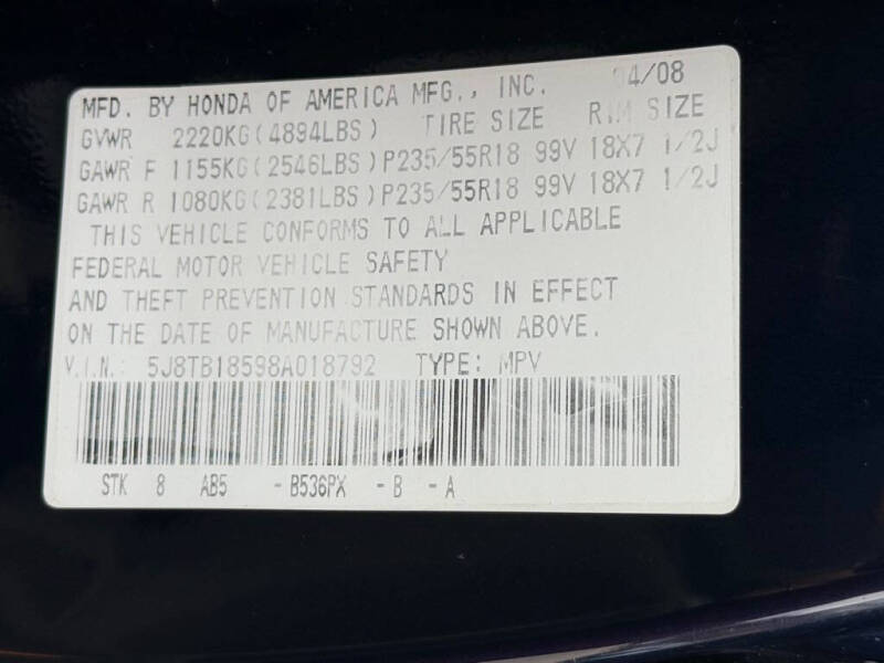 2008 Acura RDX SH-AWD w/Tech