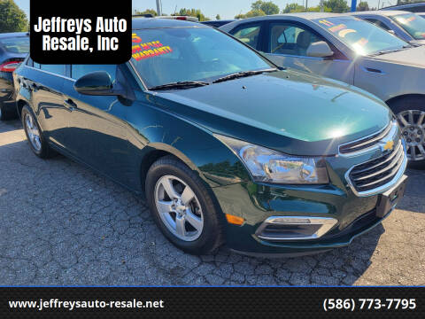 2015 Chevrolet Cruze for sale at Jeffreys Auto Resale, Inc in Clinton Township MI