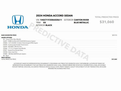 2024 Honda Accord EX