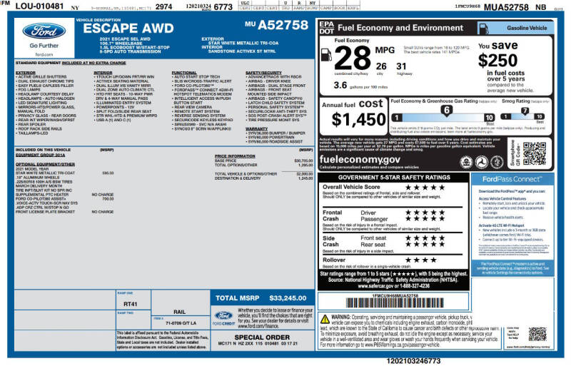 2021 Ford Escape SEL