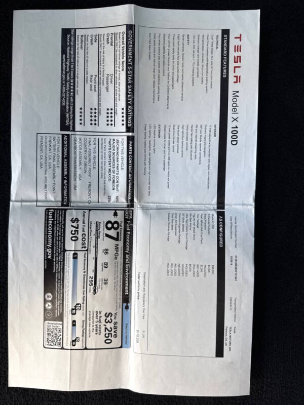 2019 Tesla Model X 100D