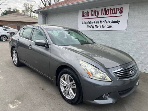 2011 Infiniti G25 Sedan for sale at Oak City Motors in Garner NC