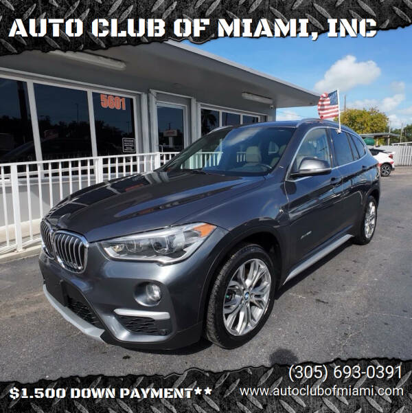 2017 BMW X1 for sale at AUTO CLUB OF MIAMI, INC in Miami FL