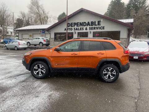 2015 Jeep Cherokee for sale at Dependable Auto Sales and Service in Binghamton NY