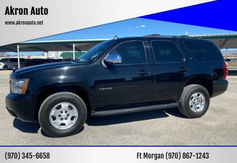 2013 Chevrolet Tahoe for sale at Akron Auto in Akron CO