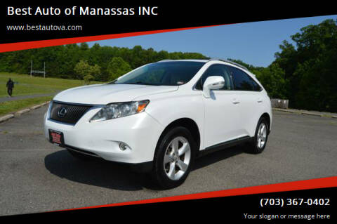 2011 Lexus RX 350 for sale at Best Auto of Manassas INC in Manassas VA