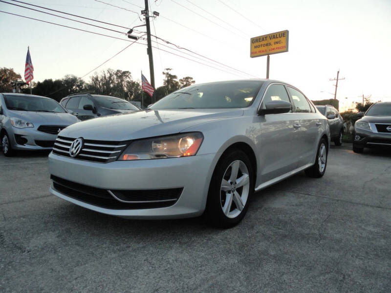 2013 Volkswagen Passat for sale at GREAT VALUE MOTORS in Jacksonville FL