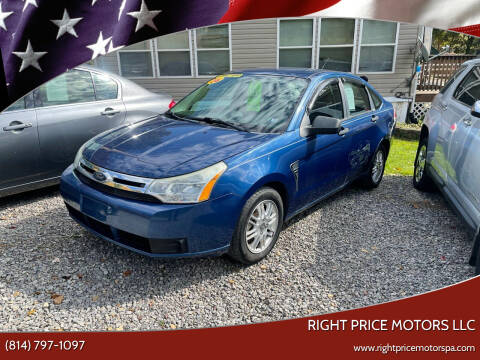 2008 Ford Focus for sale at Right Price Motors LLC in Cranberry PA