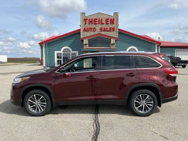 2019 Toyota Highlander for sale at THEILEN AUTO SALES in Clear Lake IA