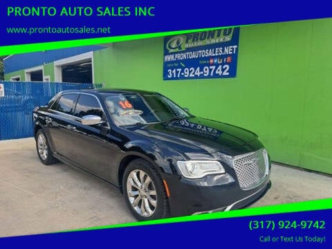 2016 Chrysler 300 for sale at PRONTO AUTO SALES INC in Indianapolis IN