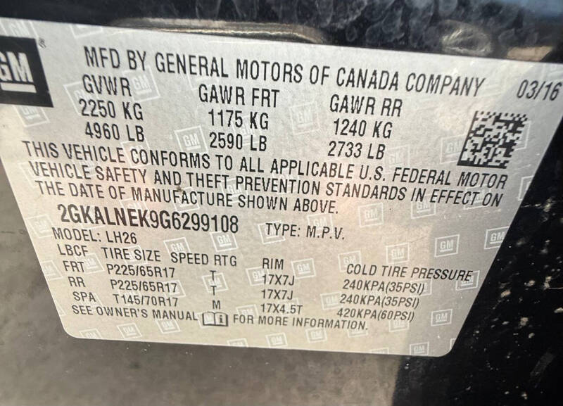 2016 GMC Terrain SLE-2