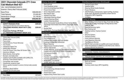 2021 Chevrolet Colorado