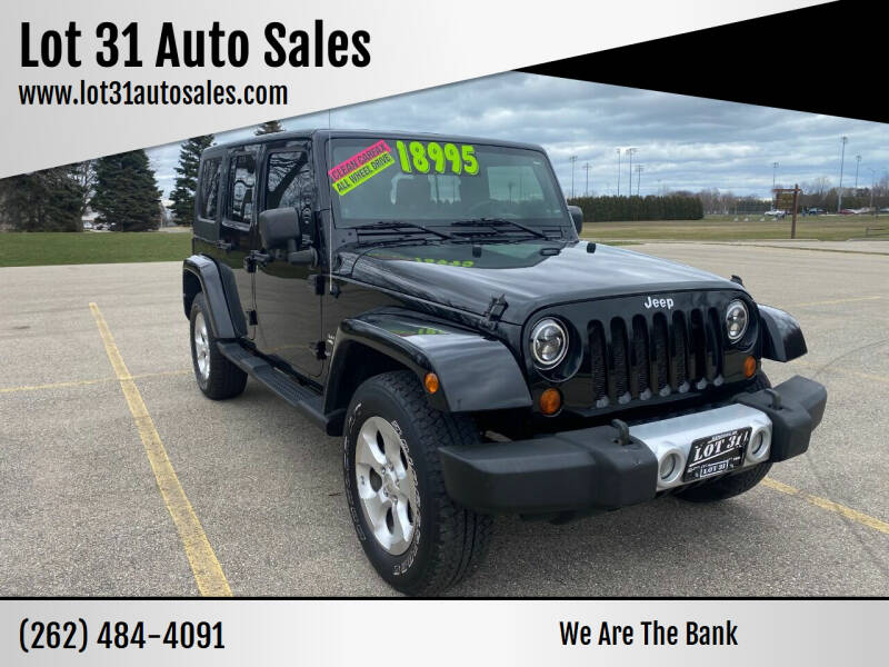2008 Jeep Wrangler Unlimited for sale at Lot 31 Auto Sales in Kenosha WI