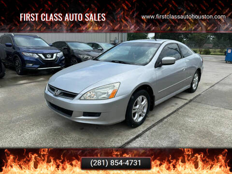 2007 Honda Accord for sale at First Class Auto Sales in Sugar Land TX
