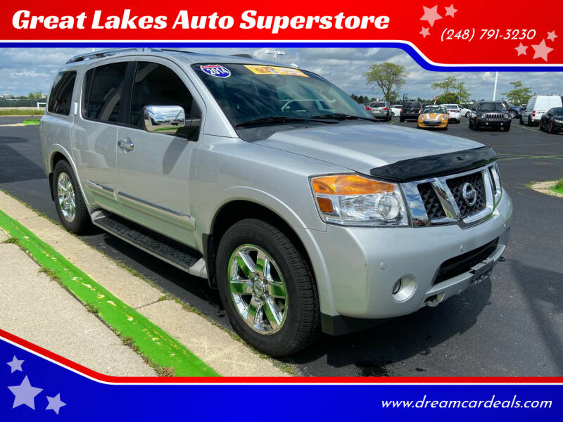2014 Nissan Armada for sale at Great Lakes Auto Superstore in Waterford Township MI