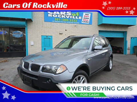 2005 BMW X3 for sale at Cars Of Rockville in Rockville MD