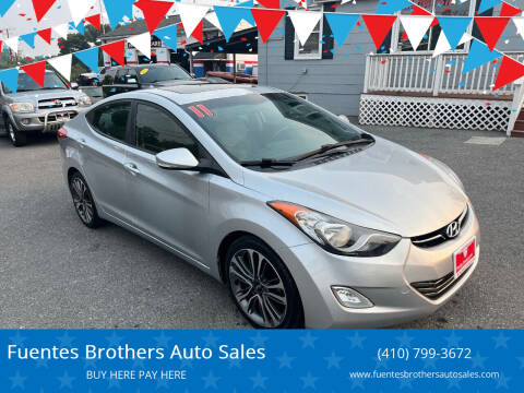 2011 Hyundai Elantra for sale at Fuentes Brothers Auto Sales in Jessup MD