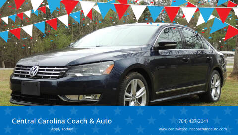 2014 Volkswagen Passat for sale at Central Carolina Coach & Auto in Lenoir NC