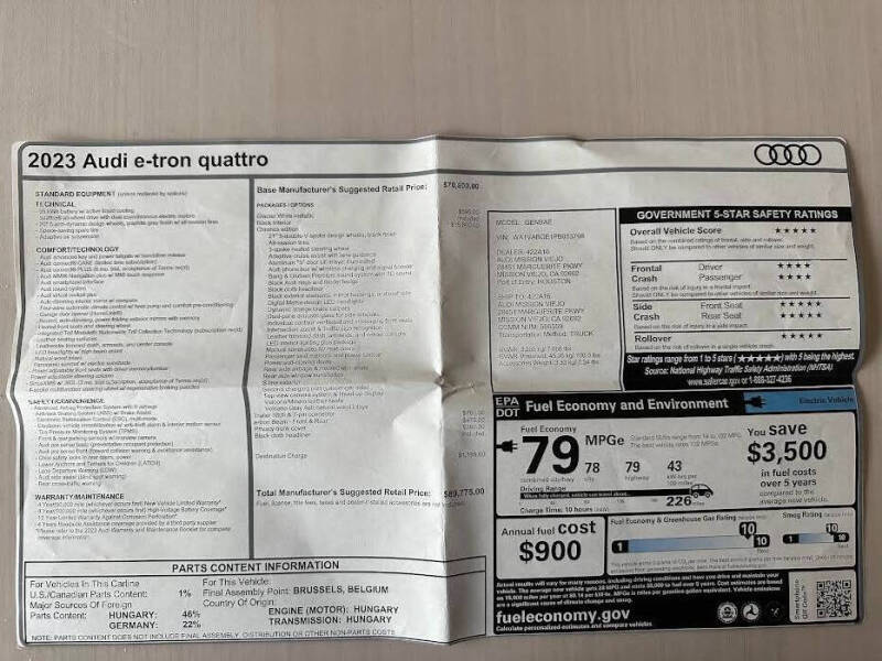 2023 Audi e-tron quattro Chronos