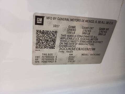 2018 Chevrolet Silverado 1500 LTZ