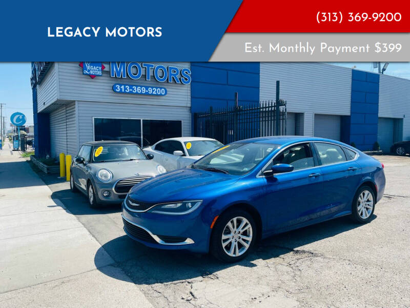 2015 Chrysler 200 for sale at Legacy Motors in Detroit MI