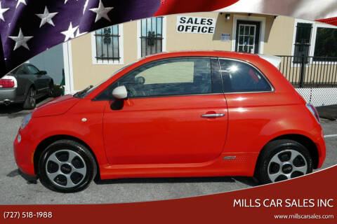 2015 FIAT 500e for sale at MILLS CAR SALES INC in Clearwater FL