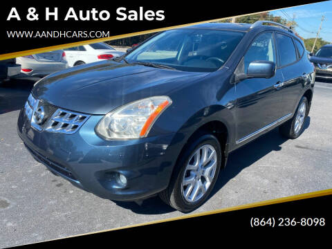 2013 Nissan Rogue for sale at A & H Auto Sales in Greenville SC